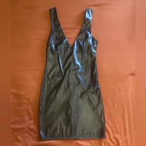 AKIRA pleather mini dress